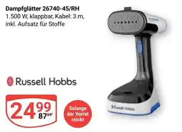 Globus Russell Hobbs Dampfglätter 26740-45/RH Angebot