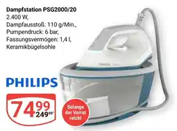 Globus PHILIPS Dampfstation PSG2000/20 Angebot