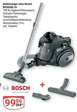 Globus Bodensauger ohne Beutel BGS05BL1H Angebot