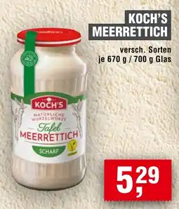Handelshof Koch's Tafel Meerrettich Scharf Angebot