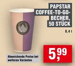 Handelshof PAPSTAR COFFEE-TO-GO-BECHER Angebot