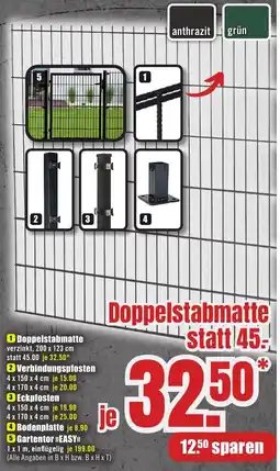 B1 Discount Baumarkt Doppelstabmatte Angebot