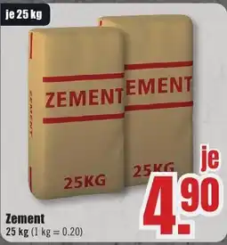 B1 Discount Baumarkt Zement Angebot