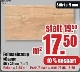 B1 Discount Baumarkt Feinsteinzeug »Casa« Angebot