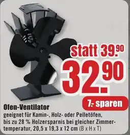 B1 Discount Baumarkt Ofen-Ventilator Angebot