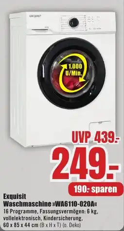 B1 Discount Baumarkt Exquisit Waschmaschine »WAG110-020A« Angebot