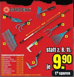 B1 Discount Baumarkt GARDENA Combisystem Gartengeräte Angebot