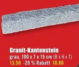 B1 Discount Baumarkt Granit-Kantenstein Angebot
