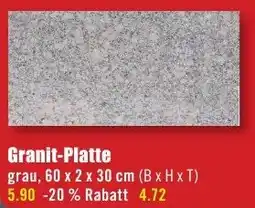 B1 Discount Baumarkt Granit-Platte Angebot