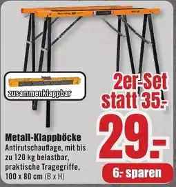 B1 Discount Baumarkt Metall-Klappböcke Angebot