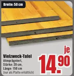 B1 Discount Baumarkt Vielzweck-Tafel Angebot