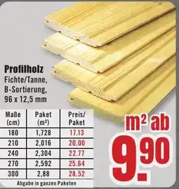 B1 Discount Baumarkt Profilholz Fichte/Tanne Angebot