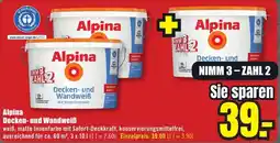 B1 Discount Baumarkt Alpina Decken- und Wandweiß Angebot