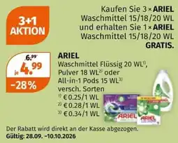 Müller ARIEL Waschmittel Angebot