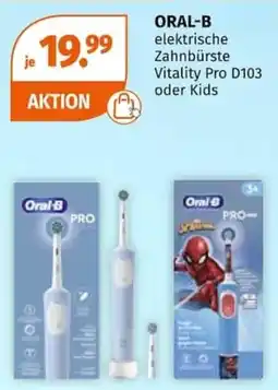Müller ORAL-B elektrische Zahnbürste Vitality Pro D103 oder Kids Angebot