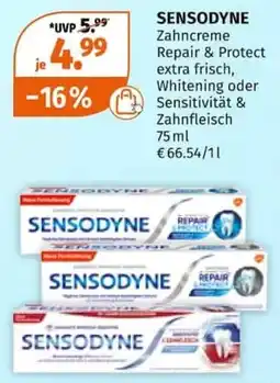 Müller SENSODYNE Zahncreme Repair & Protect Angebot