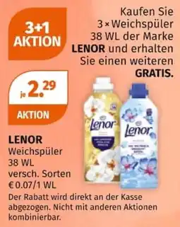 Müller Lenor Weichspüler Angebot