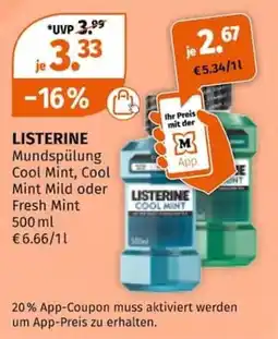 Müller LISTERINE Mundspülung Cool Mint Angebot