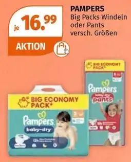 Müller Pampers Windeln oder Pants Angebot