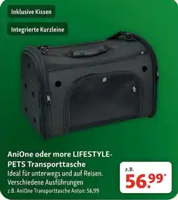 Fressnapf AniOne oder more LIFESTYLE-PETS Transporttasche Angebot