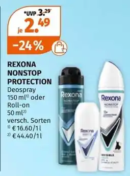 Müller Rexona Nonstop Protection Angebot