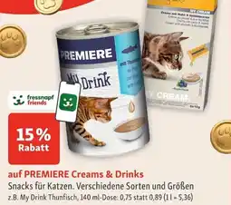Fressnapf PREMIERE Creams & Drinks Angebot