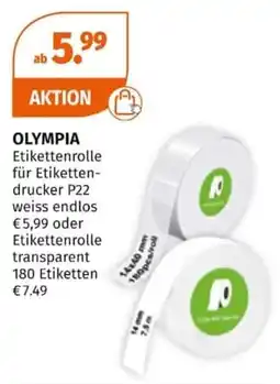 Müller OLYMPIA Etikettenrolle für Etiketten-drucker P22 Angebot