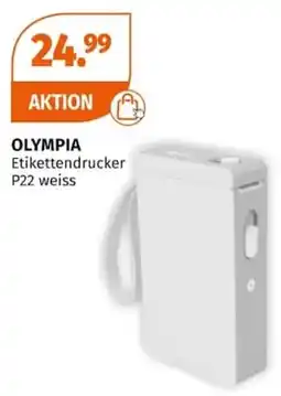 Müller OLYMPIA Etikettendrucker P22 weiss Angebot