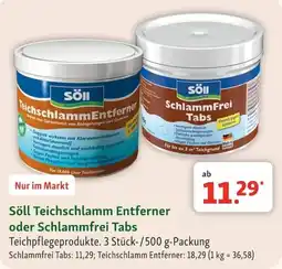 Fressnapf Söll Teichschlamm Entferner oder Schlammfrei Tabs Angebot