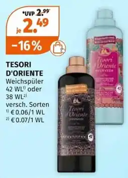 Müller TESORI D'ORIENTE Weichspüler Angebot