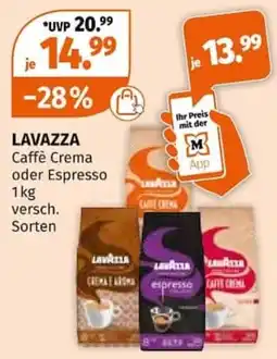 Müller LAVAZZA Caffè Crema oder Espresso Angebot