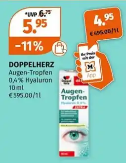 Müller DOPPELHERZ Augen-Tropfen Angebot
