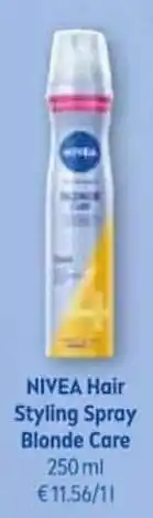 Müller NIVEA Hair Styling Spray Blonde Care Angebot