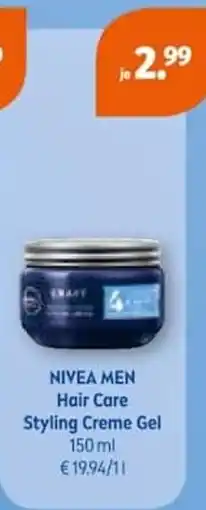 Müller NIVEA MEN Hair Care Styling Creme Gel Angebot
