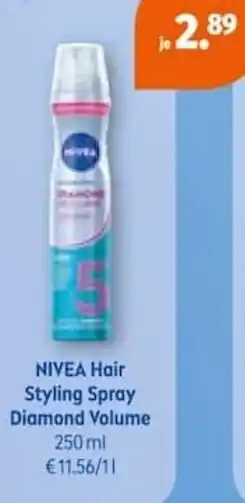 Müller NIVEA Hair Styling Spray Diamond Volume Angebot