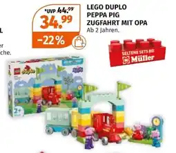 Müller LEGO DUPLO PEPPA PIG ZUGFAHRT MIT OPA Angebot