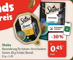 Fressnapf Sheba Nassnahrung für Katzen Angebot