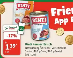 Fressnapf Rinti Kennerfleisch Angebot