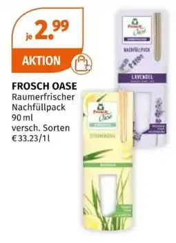 Müller FROSCH OASE Raumerfrischer Nachfüllpack Angebot