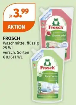 Müller Frosch Waschmittel flüssig Angebot