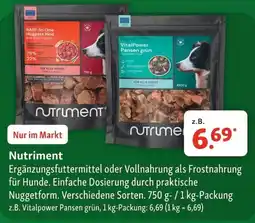 Fressnapf Nutriment Vitalpower Pansen grün Angebot