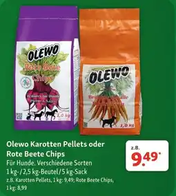 Fressnapf Olewo Karotten Pellets oder Rote Beete Chips Angebot