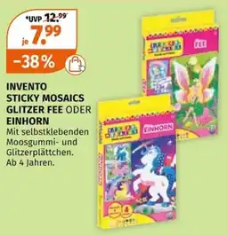 Müller INVENTO STICKY MOSAICS GLITZER FEE ODER EINHORN Angebot