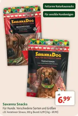 Fressnapf Savanna Snacks Angebot