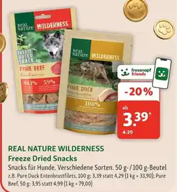 Fressnapf REAL NATURE WILDERNESS Freeze Dried Snacks Angebot