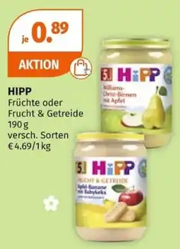 Müller HIPP Früchte oder Frucht & Getreide Angebot