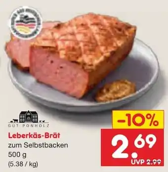 Netto Marken-Discount GUT PONHOLZ Leberkäs-Brät Angebot