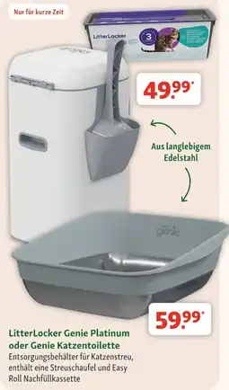 Fressnapf LitterLocker Genie Platinum oder Genie Katzenttoilette Angebot