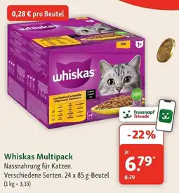 Fressnapf Whiskas Nassnahrung für Katzen Angebot
