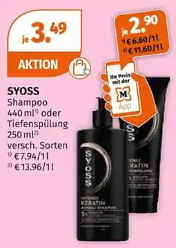 Müller SYOSS Shampoo Angebot